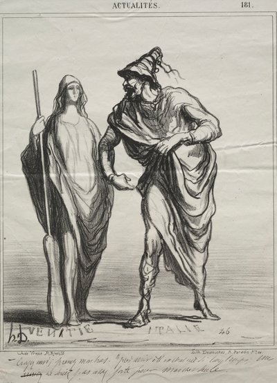 الحقائق ، اللوحة 181: ماذا تأخذني! خذ ذراعي ، 1866. بواسطة الشرف دومييه