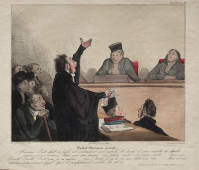 كاريكاتورانا ، اللوحة 44: روبرت ماكايير ، محامي ، 1837. بواسطة الشرف دومييه