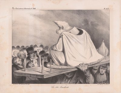 رسم كاريكاتوري للويس فيليب الأول 1773-1850 ، ملك فرنسا ، 1834. بواسطة الشرف دومييه