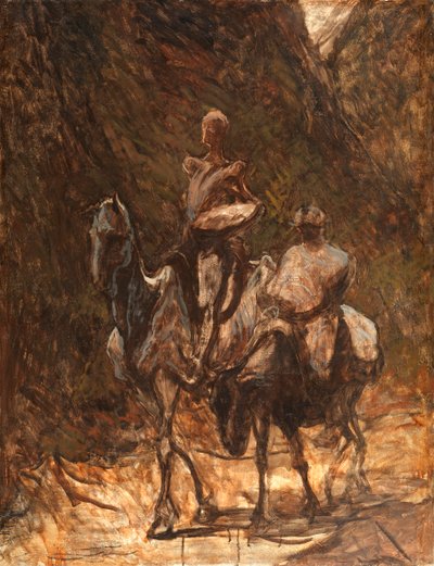 دون كيشوت وسانشو بانزا ، 1868-1870. بواسطة الشرف دومييه