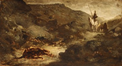 دون كيشوت والبغل الميت ، بعد عام 1864. بواسطة الشرف دومييه