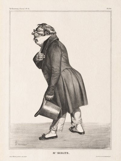 La Caricature، Pl. 314 ، كومت دي. قطار 1833. بواسطة الشرف دومييه