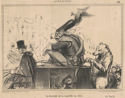 نزول المحكمة عام 1855 بواسطة الشرف دومييه