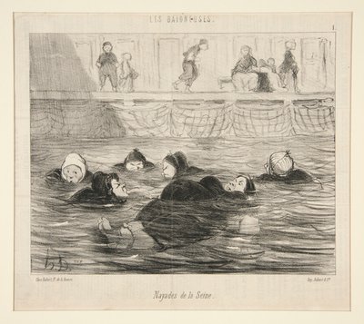 نياديس نهر السين ، من Les Baigneuses بواسطة الشرف دومييه