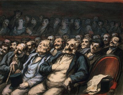 مقعد الأوركسترا ، 1856-1858. بواسطة الشرف دومييه