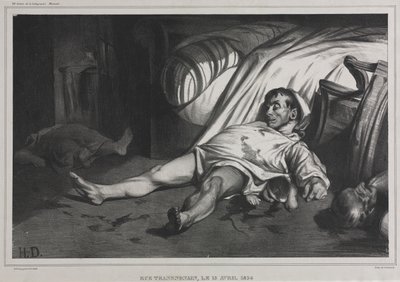 Rue Transnonain ، 15 أبريل 1834 ، 1834. بواسطة الشرف دومييه