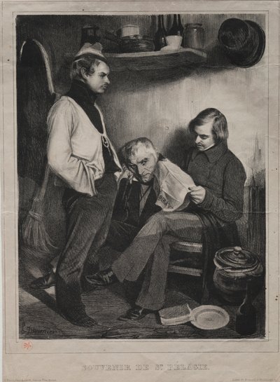 تذكار السجن من قبل سانت. بيلاجي ، 1834. بواسطة الشرف دومييه