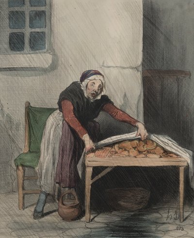 فصل التفسيرات ، اللوحة 8: كل حرق يخشى الماء البارد ، 1843. بواسطة الشرف دومييه