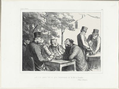 "- لم أضحك قط بقدر ما ضحكت في جنازة ابنة بوردان......." (هنري مونييه)، لوحة 303 من Souvenirs d