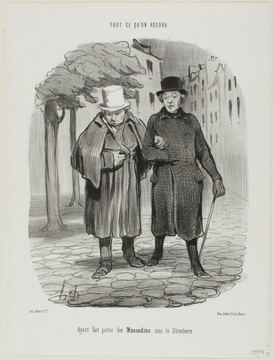 الدانديز السابقون من زمن الدليل، اللوحة 7 من Tout Ce Ce on Voudra بواسطة أونوريه فيكتورين دومييه