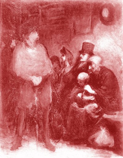 غرفة انتظار، معرض دومييه في غاليري دوراند رويل عام 1878 بواسطة الشرف دومييه