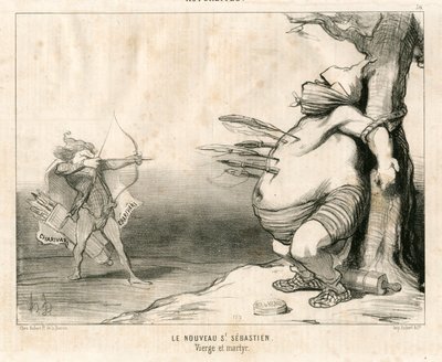Le Charivari, Satirique en N & B بواسطة الشرف دومييه