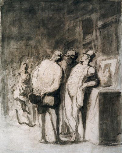 الخبراء الثلاثة. رسم من قبل هونور دومير (1808-1879) ، الفن الفرنسي ، الواقعية في القرن التاسع عشر. معهد شيكاغو للفنون (الولايات المتحدة الأمريكية). بواسطة الشرف دومييه