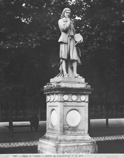 الرسام اوستاش لو صور 1853 (رخام) بواسطة Honore Jean Aristide Husson