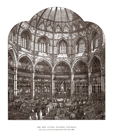 قاعة المجلس الجديد Guildhall ، 1884 ، 1886 بواسطة هوراس جونز