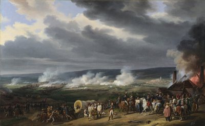 معركة Jemappes (Jemmapes) في 6 نوفمبر 1792 بين النمسا وفرنسا (انتصار الفرنسيين ، بأمر من الجنرال تشارلز فرانسوا دوموريز (1739-1823). لوحة لإميل جان هوراس فيرنيه (1789-1863) بواسطة إميل جان هوراس فيرنيه