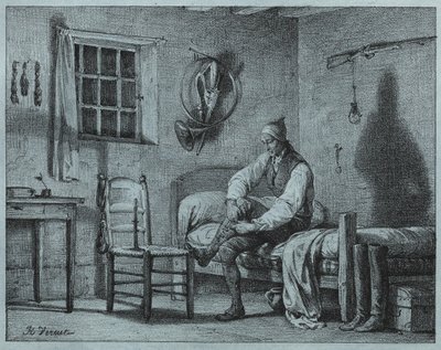 خادم خادم Limier Rising من السرير ، ج. 1818. بواسطة إميل جان هوراس فيرنيه