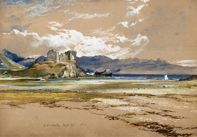 قلعة نوك ، سكاي ، حوالي عام 1834 (ألوان مائية) بواسطة هوراشيو مكولوتش