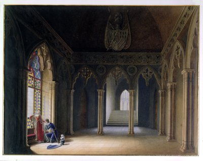 رحيل الفرسان (ألوان مائية) بواسطة Hortense de Beauharnais