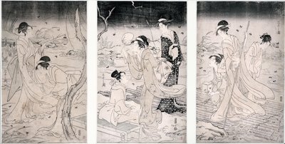 اليراعات الصيد في الليل ، 1796-97 (نسخة خشبية) بواسطة Hosoda eisi