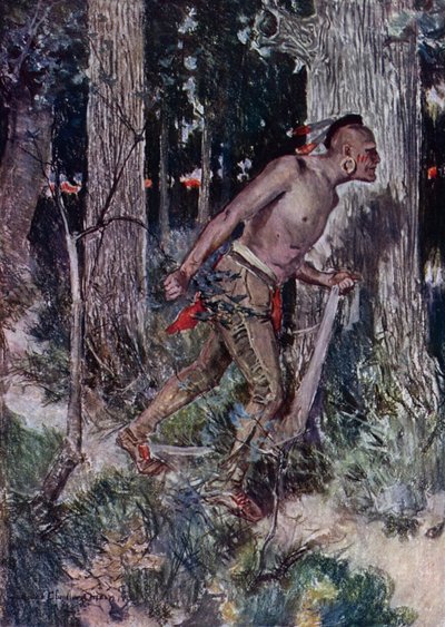 رسم توضيحي لمغازلة مايلز ستانديش لهنري وادزورث لونجفيلو (لون ليثو) بواسطة هوارد تشاندلر (بعد) كريستي