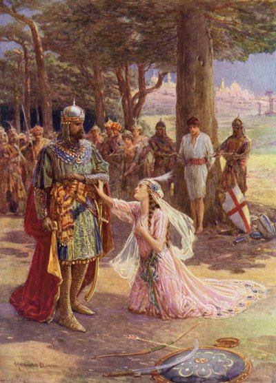سانت جيمس من إسبانيا والأميرة سلستين (لون ليثو) بواسطة هوارد ديفي