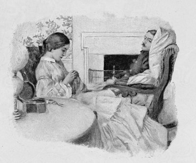 جندي يتعافى في المنزل ، من مجلة هاربر ، الحانة. 1896 بواسطة هوارد بايل