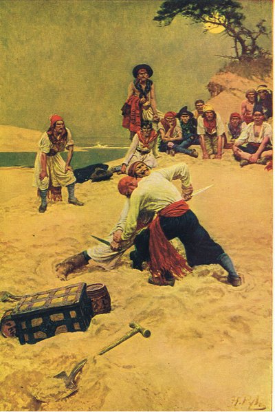 من يجب أن يكون قبطانًا ، من كتاب Howard Pirles Book of Pirates الذي نشره هاربر وبروس ، 1921 بواسطة هوارد بايل