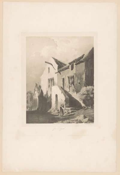 منازل بالقرب من بوجيفال Pres Bougival (العنوان على الكائن) شظايا من مناظر طبيعية (عنوان المسلسل) Fragments de paysages (عنوان المسلسل) بواسطة هنري جنين
