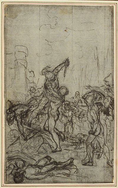 دراسة لكتاب لوسان "لا فارسال"، الإنشودة الرابعة بواسطة Hubert Francois Gravelot