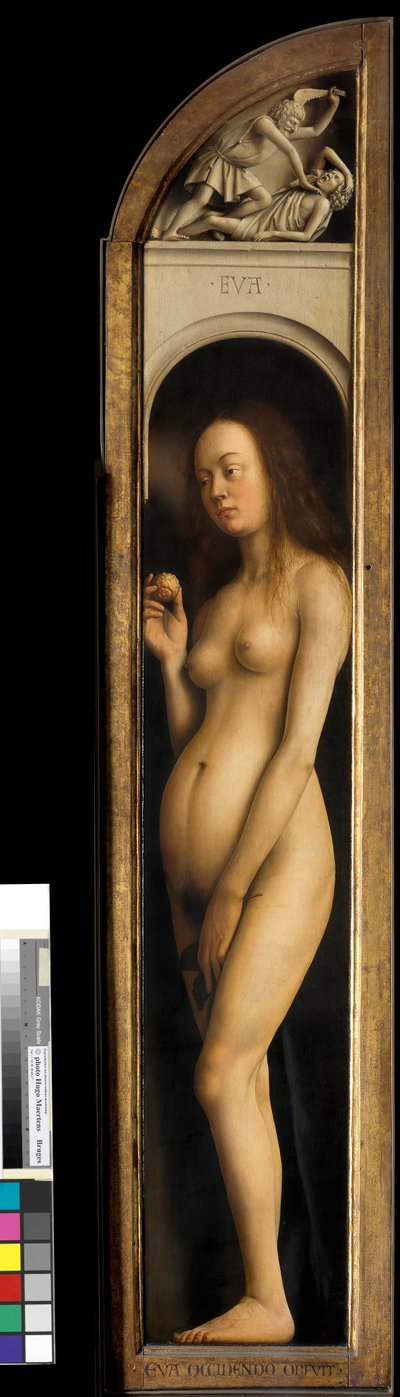 حواء ، تفاصيل من الجناح الأيسر لمذبح غينت بواسطة Hubert & Jan van (1390 1441) Eyck