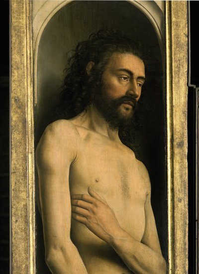 تفصيل لآدم ، من الجناح الأيسر لمذبح غينت بواسطة Hubert & Jan van (1390 1441) Eyck