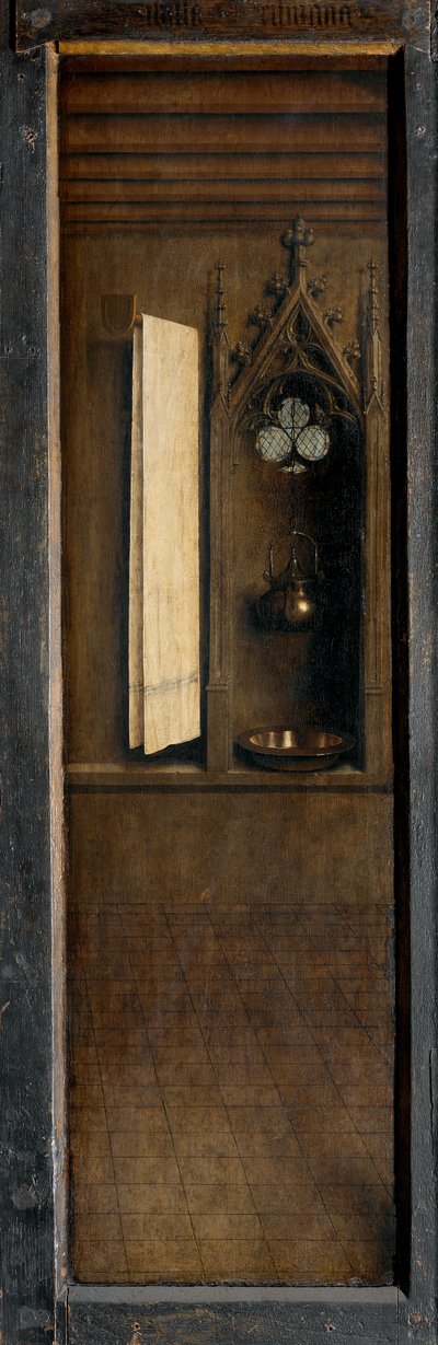 لوحة من الجزء الخارجي للمصراع الأيمن لمركبة Ghent Altarpiece بواسطة Hubert & Jan van (1390 1441) Eyck
