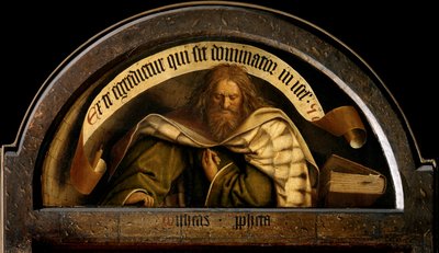 النبي ميخا ، من الجزء الخارجي من الجناح الأيمن لمذبح غينت بواسطة Hubert & Jan van (1390 1441) Eyck