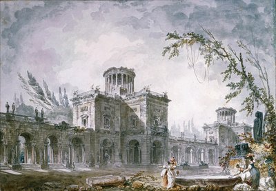 الخيال المعماري ، 1760 بواسطة هوبير روبرت