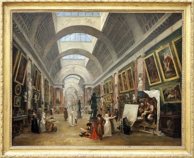 تصميم غراندي غاليري دو اللوفر 1796 (زيت على قماش) بواسطة هوبير روبرت