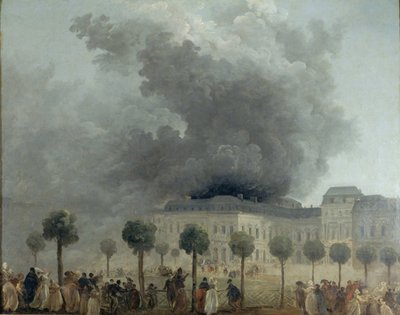 حريق في دار الأوبرا في القصر الملكي ، 8 يونيو 1781 ، 1781. بواسطة هوبير روبرت