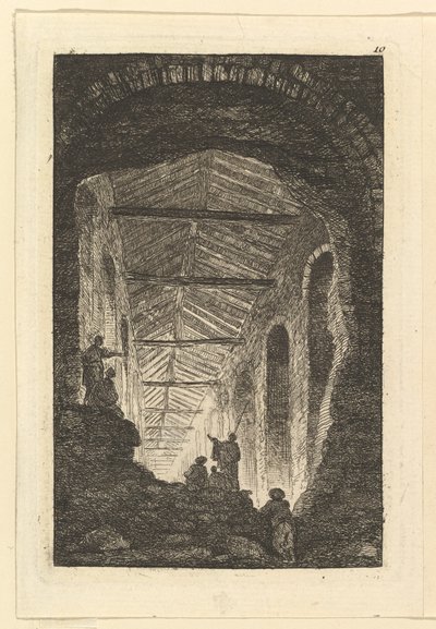 معرض العتيقة ، كاليفورنيا. 1763-65. بواسطة هوبير روبرت