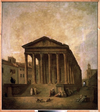 لا ميزون كاريه ، نيمز ، 1780 بواسطة هوبير روبرت