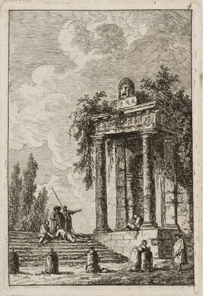 اللوحة الرابعة من أمسيات روما ، 1763-1764 بواسطة هوبير روبرت