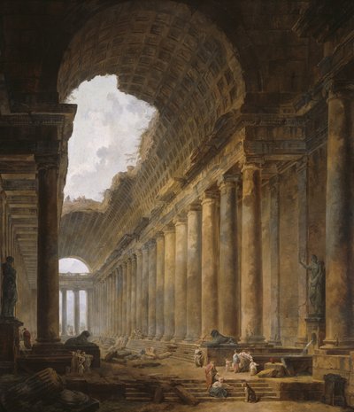 المعبد القديم ، 1787-88 بواسطة هوبير روبرت