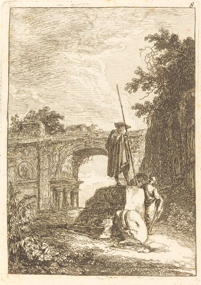 قوس النصر بواسطة Hubert Robert