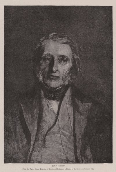 جون روسكين بواسطة Hubert von Herkomer