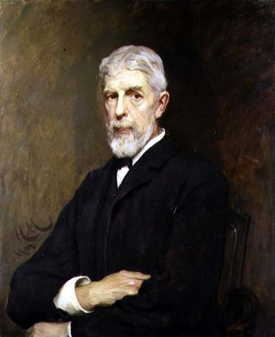 صورة للسير هنري ترومان وود ، سكرتير ونائب رئيس الجمعية بواسطة Hubert von Herkomer