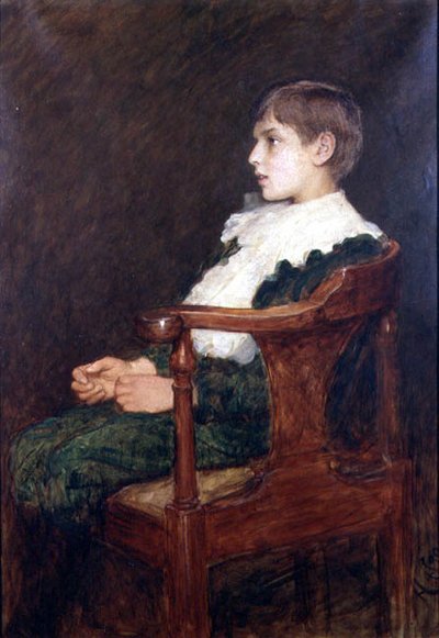 صورة لابن الفنان لورينز بواسطة Hubert von Herkomer