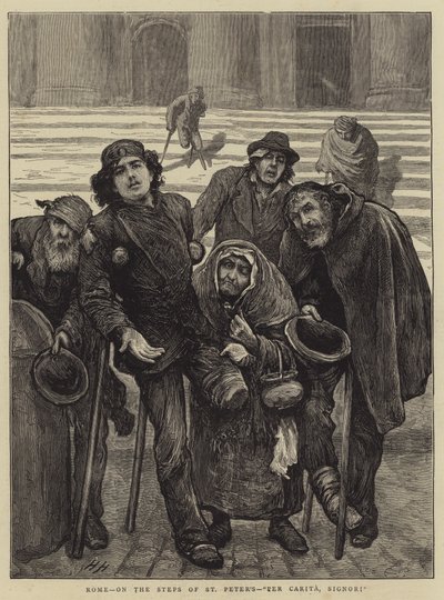 روما ، على خطوات القديس بطرس ، لكل كاريتا ، سيغنوري بواسطة Hubert von Herkomer