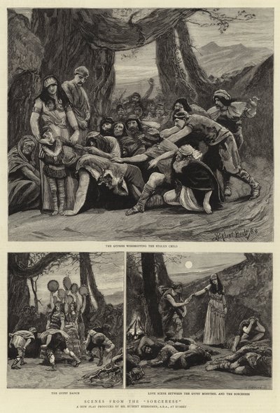 مشاهد من الساحرة بواسطة Hubert von Herkomer