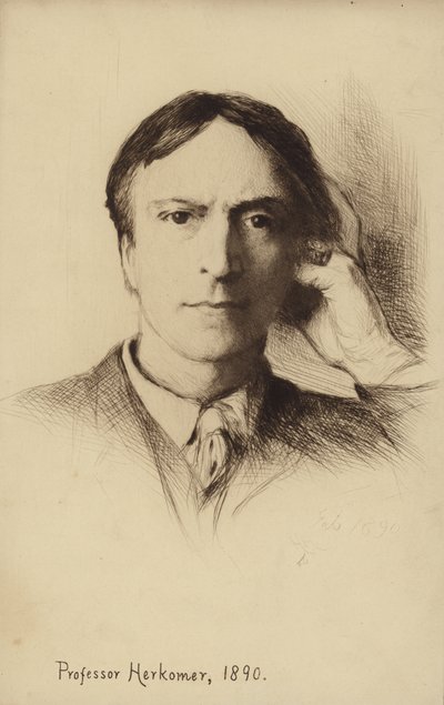 صورة ذاتية للفنان البريطاني Hubert Herkomer بواسطة Hubert von Herkomer