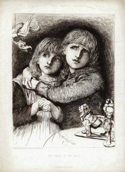 الاطفال في الغابة بواسطة Hubert von Herkomer