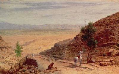 الطريق بين القدس وأريحا بواسطة Hubert von Herkomer